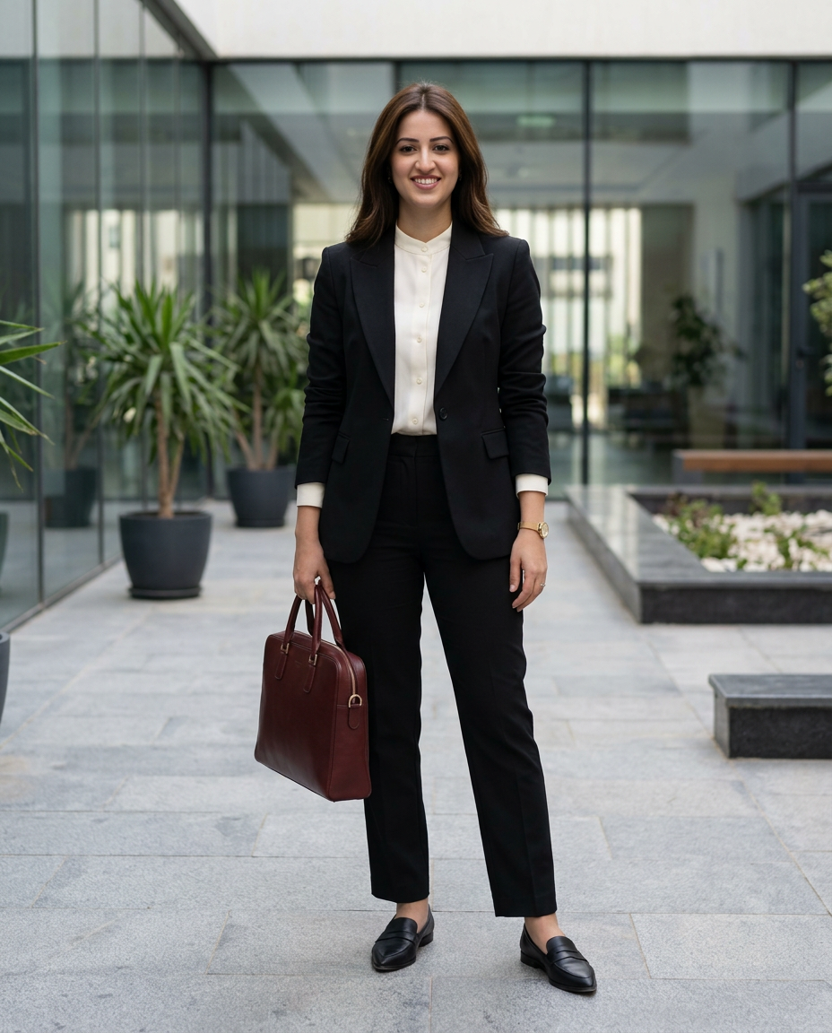 Boardroom in Black — full look
