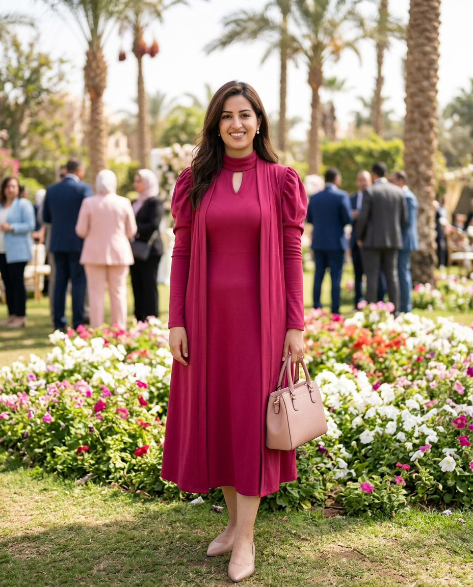 Garden in Fuchsia — full look