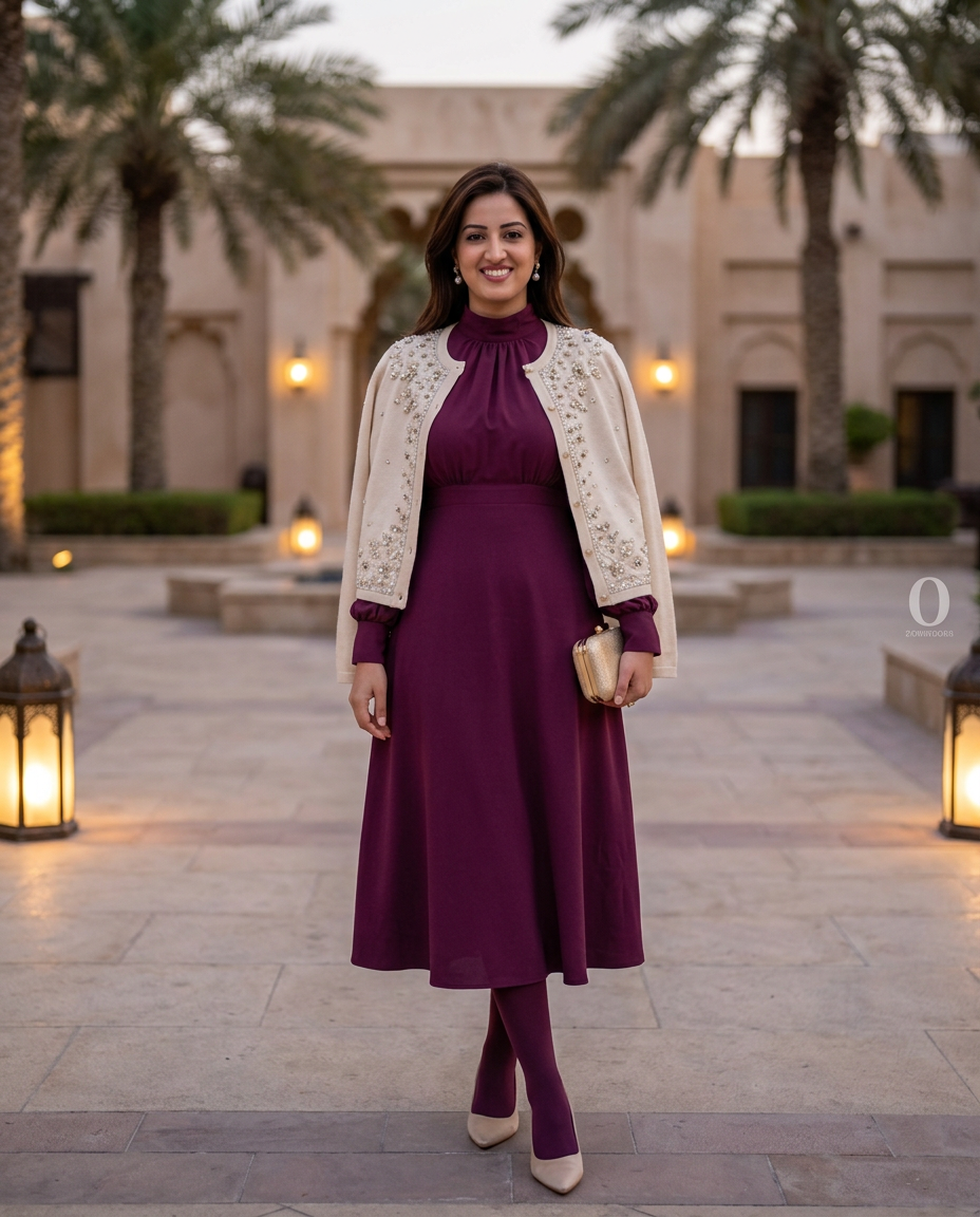 Plum Ramadan Courtyard — full look