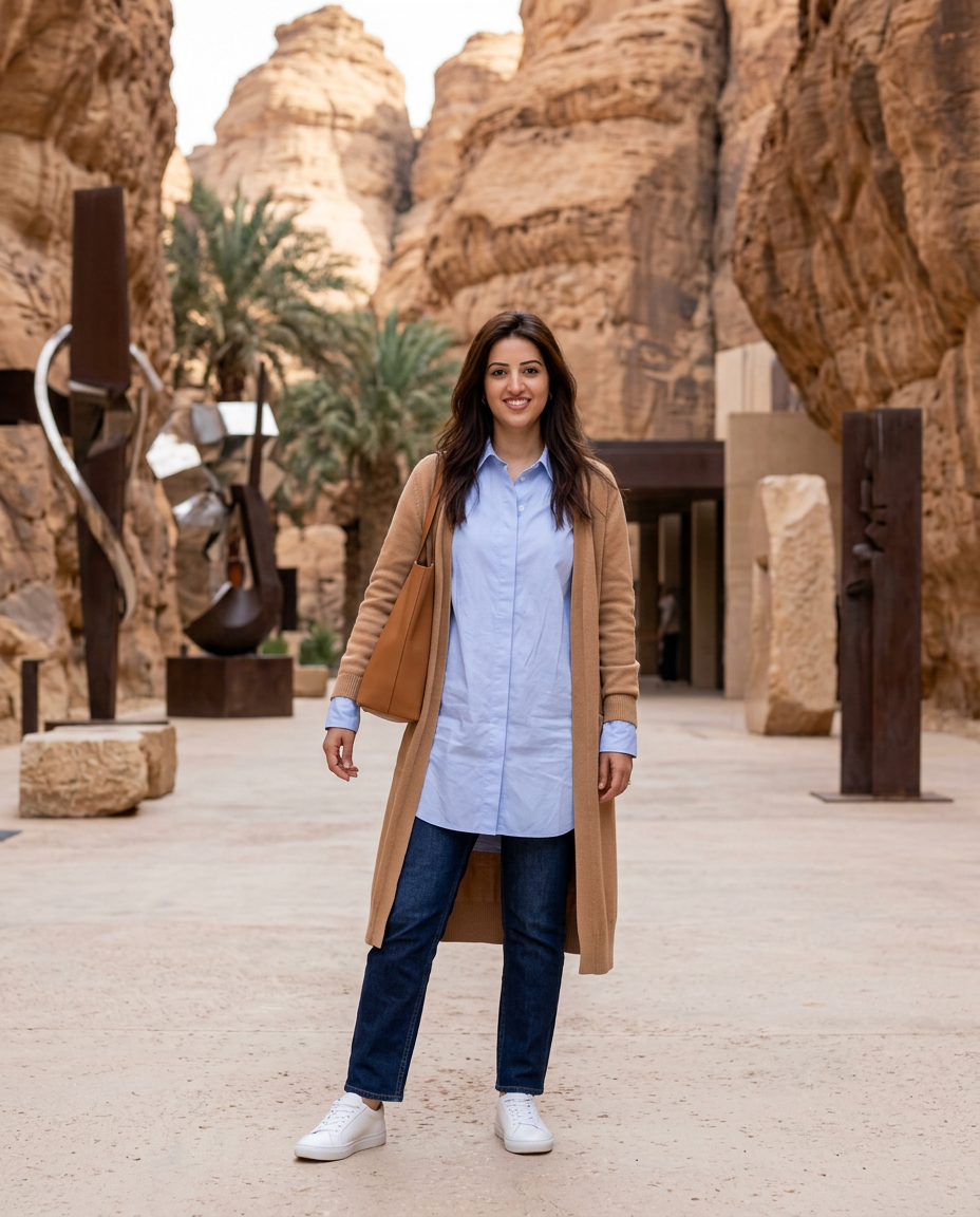 AlUla Gallery Denim — full look