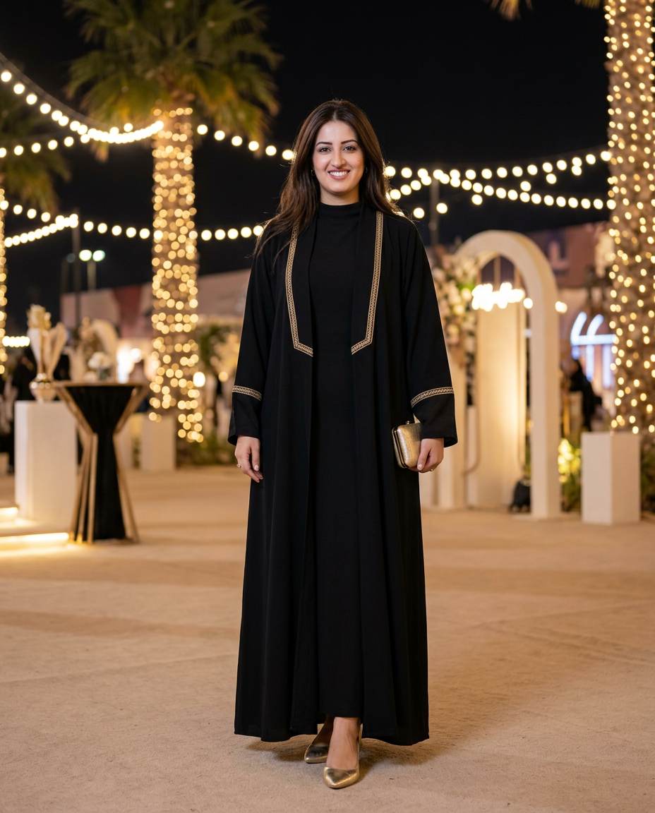 Riyadh Season Gold — full look