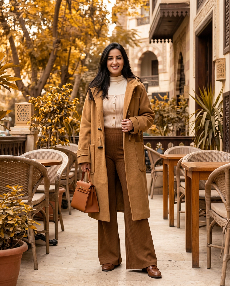 Heliopolis Café Autumn — full look