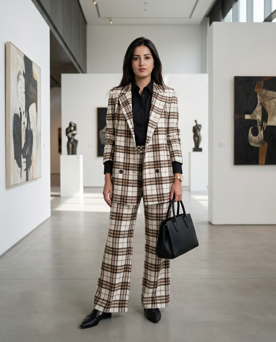 Gallery in Plaid — full look